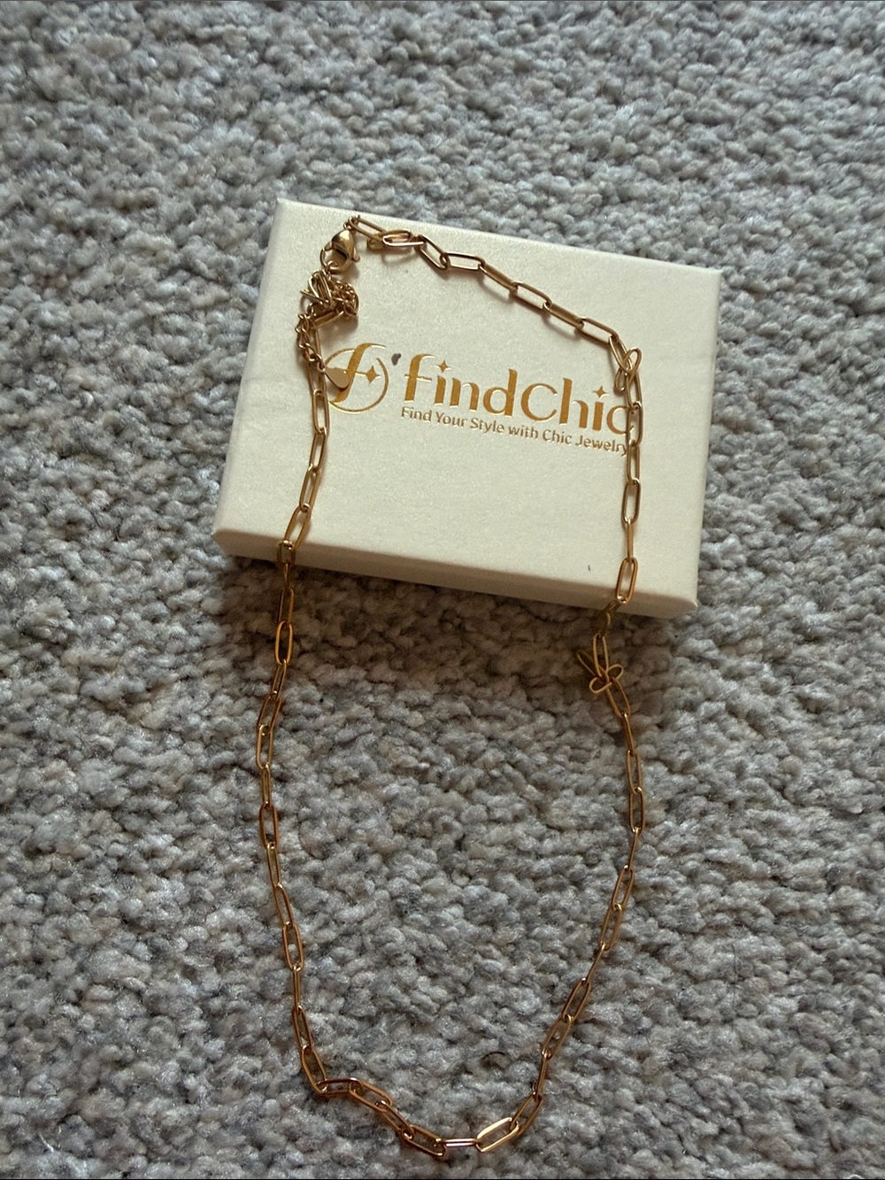 14K Gold Plated 20inch Paperclip Chain Necklace - Elegant Women's Jewelry